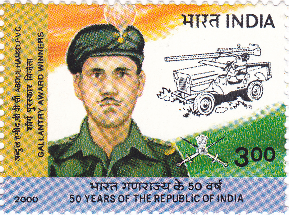 Soldier Abdul Hamid 2000 stamp of India.jpg