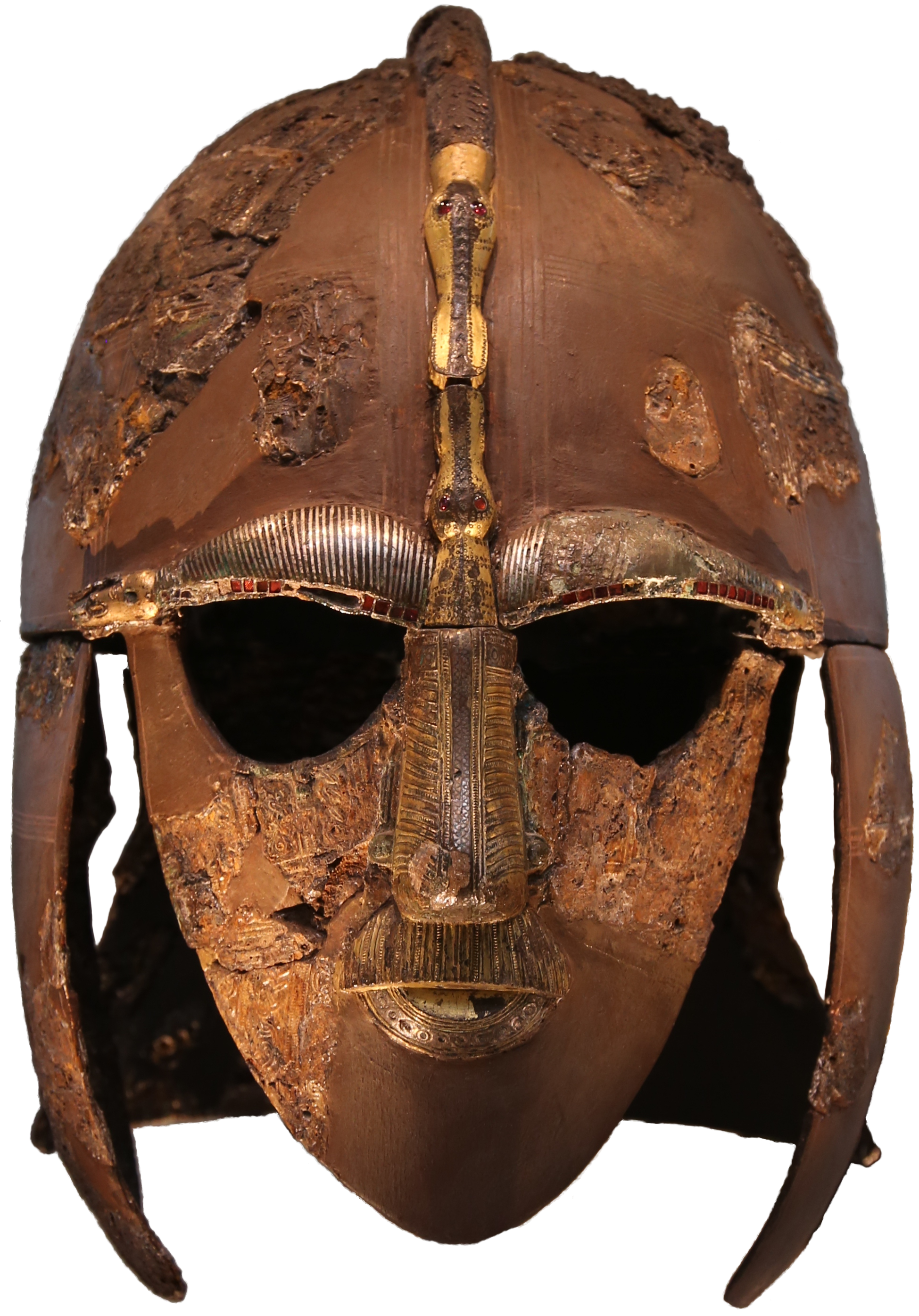 Room 41 – Sutton Hoo helmet, Anglo-Saxon, England, early 7th century AD