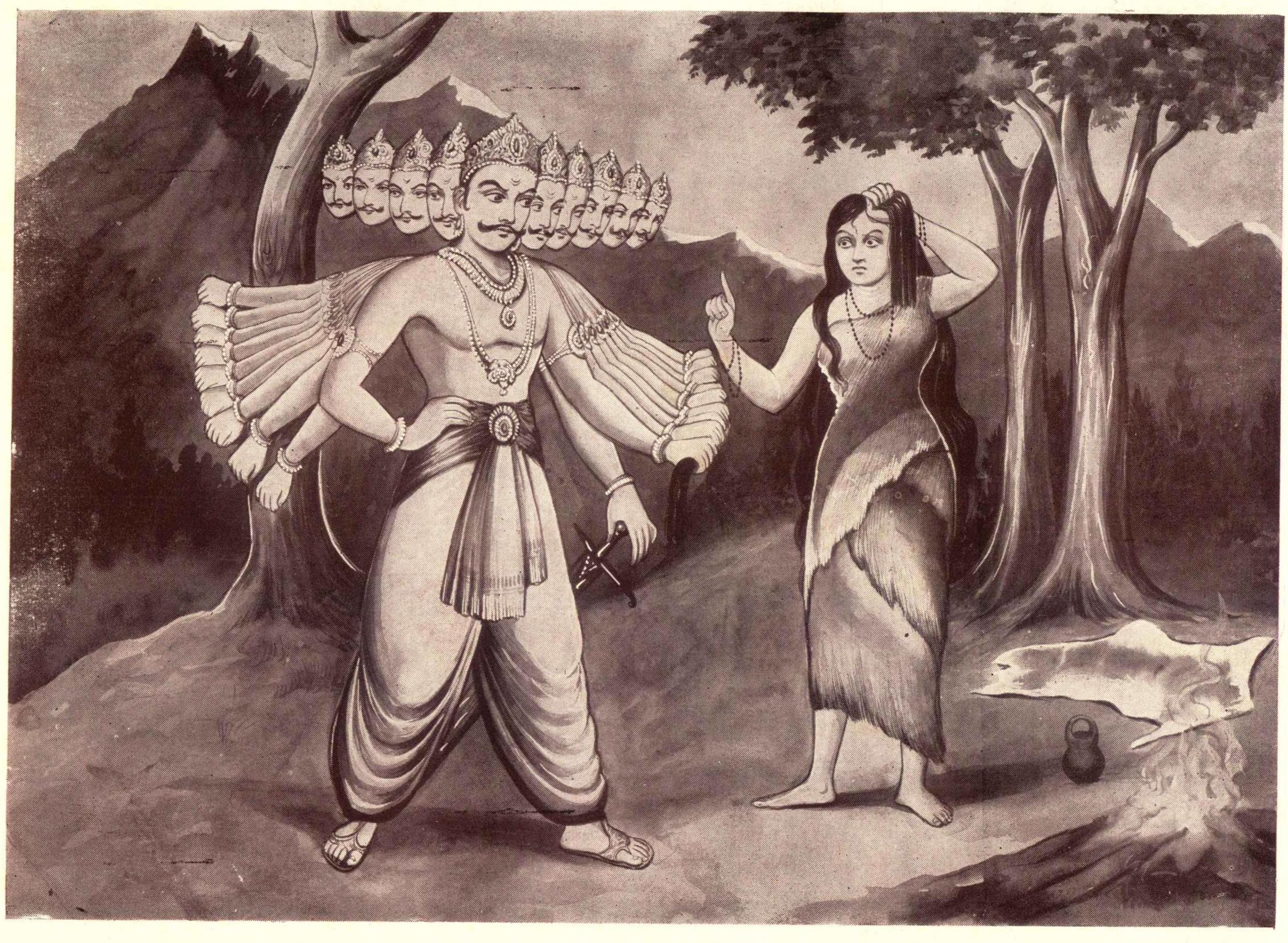 Vedavathi refuses Ravana.jpg
