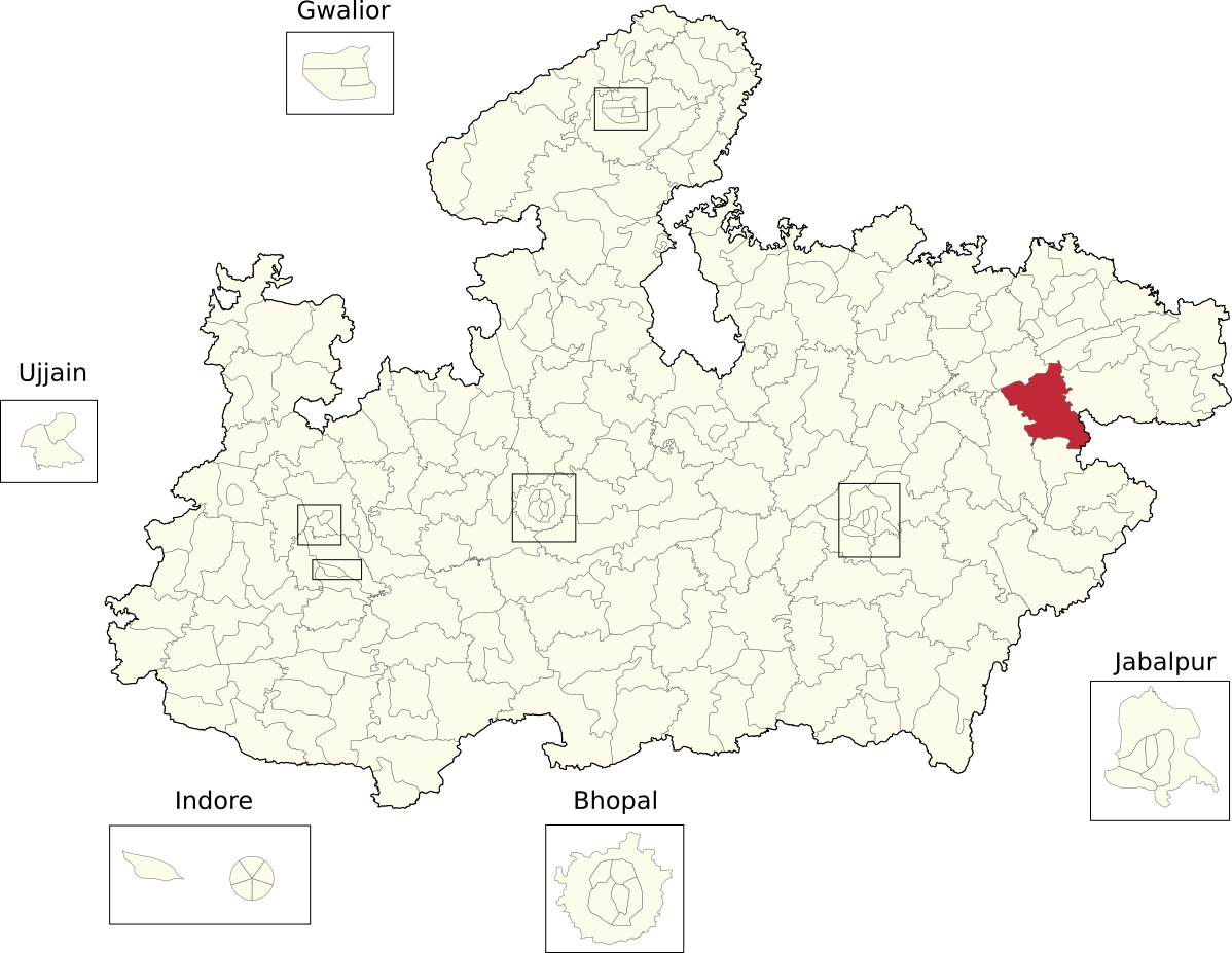 Vidhan Sabha constituencies of Madhya Pradesh (83-Beohari).png