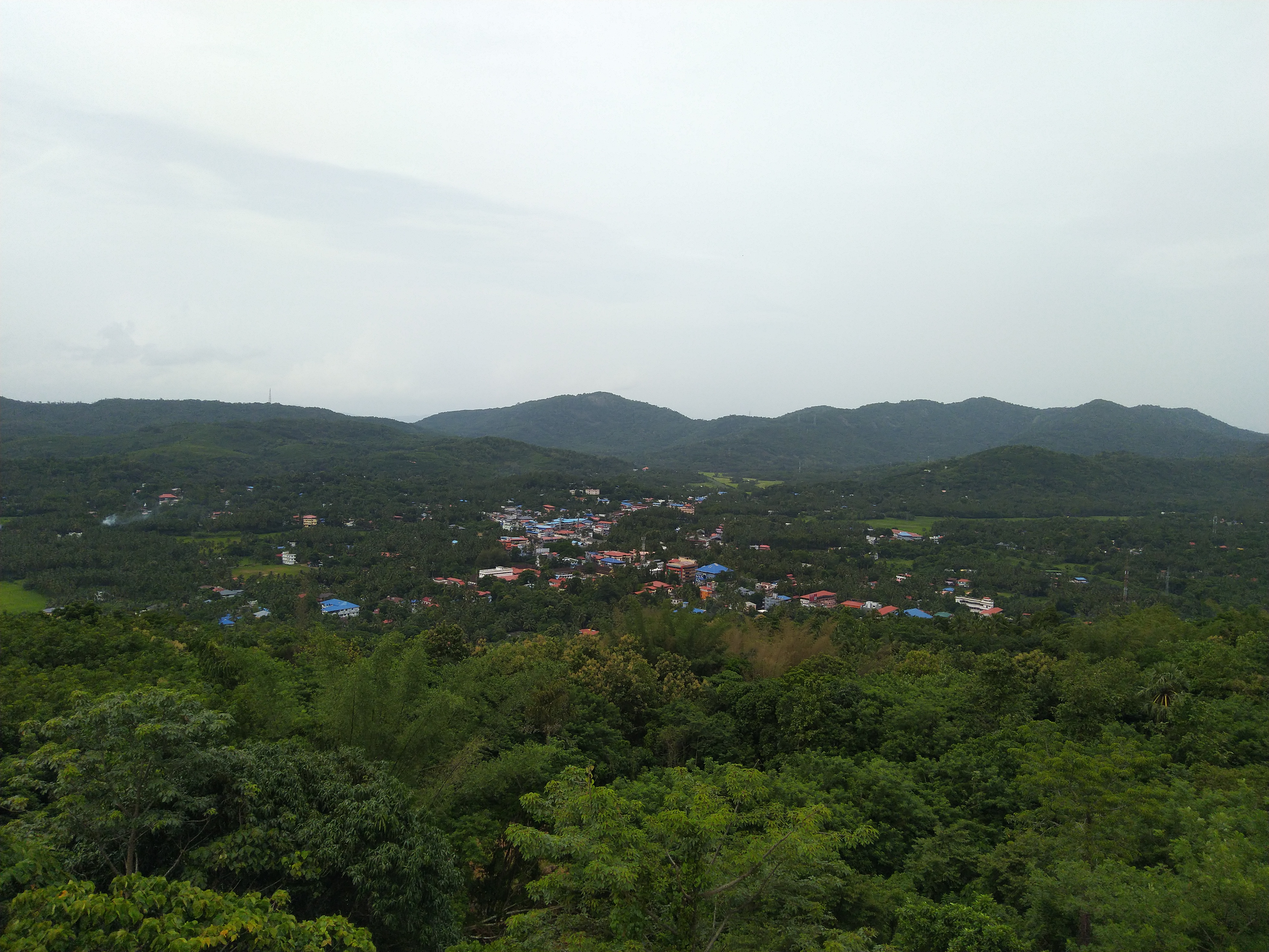 An aerial view of Wadakkanchery