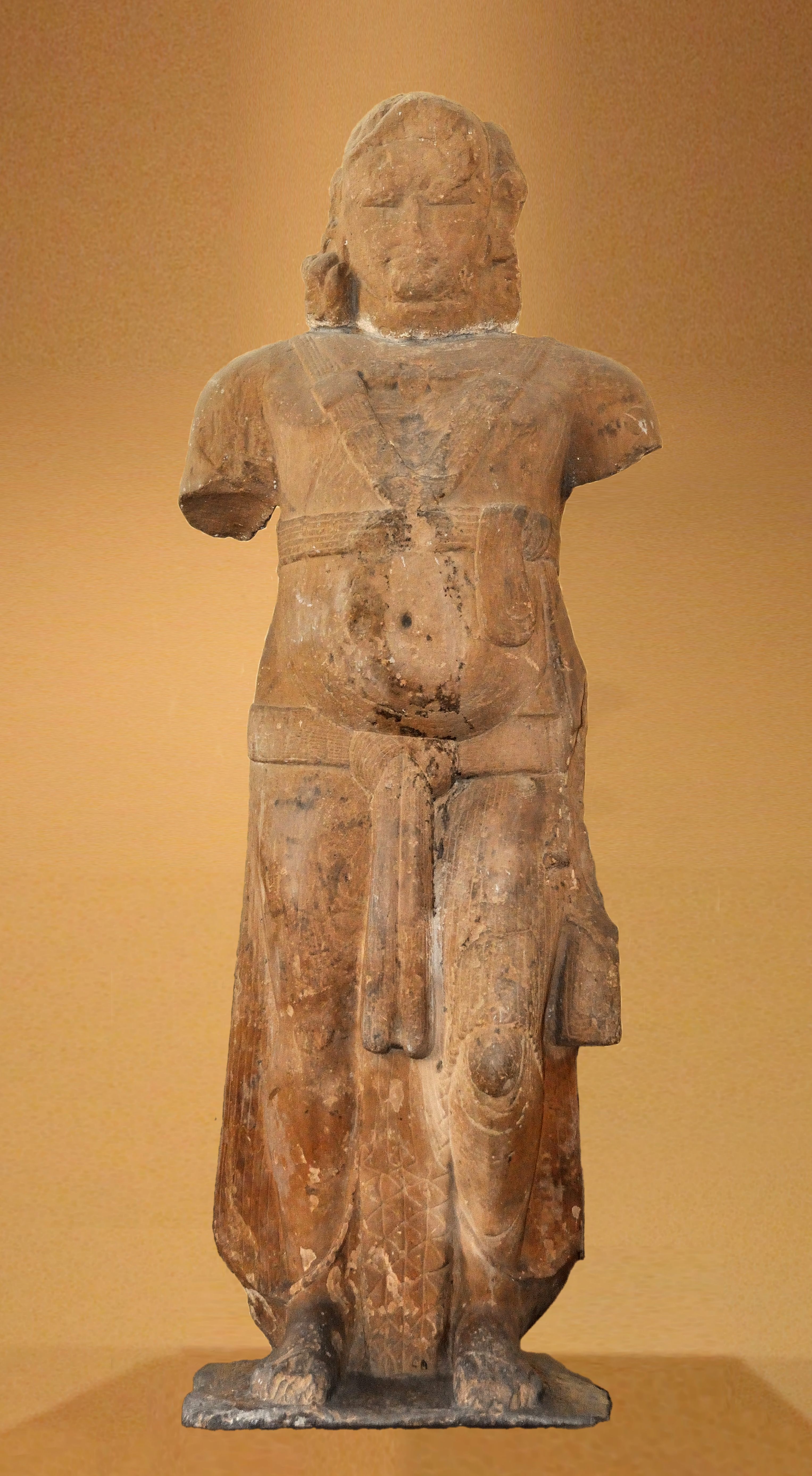 Yaksha Manibhadra - Parkham Mathura circa 150 BCE.jpg